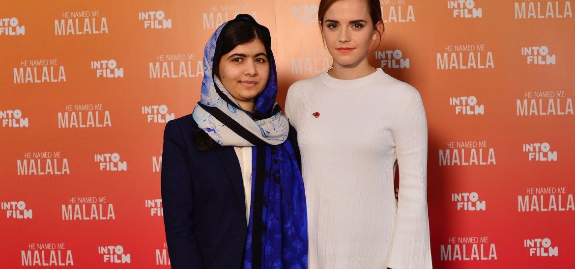 Malala Yousafzai and Emma Watson at IFF15