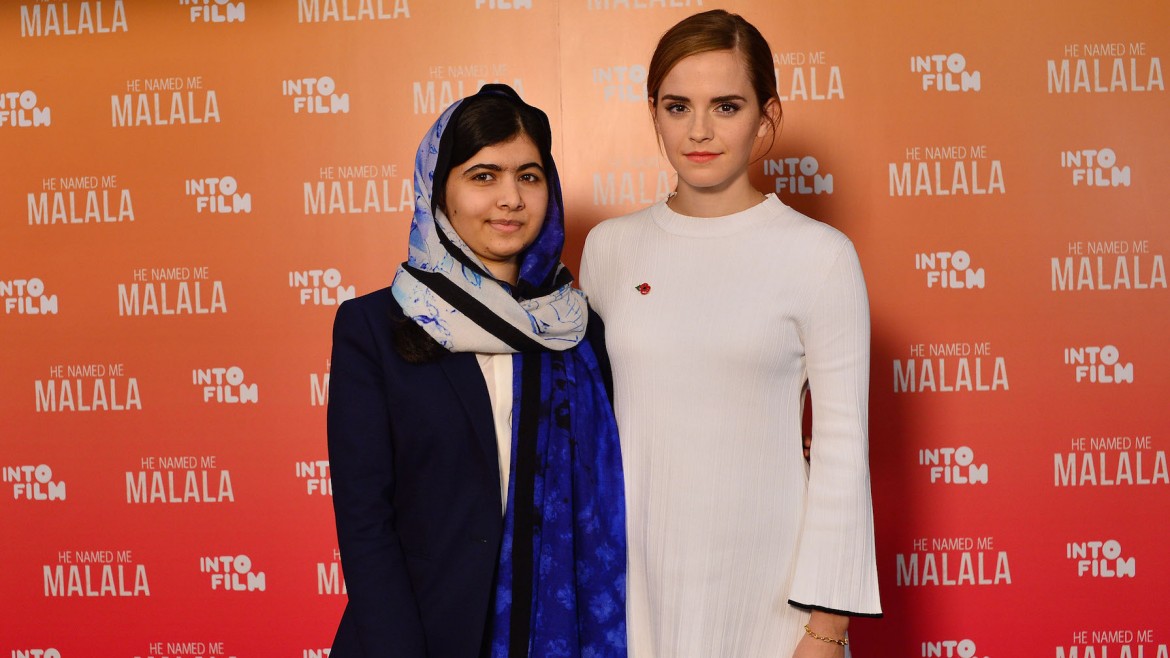 Malala Yousafzai and Emma Watson at IFF15