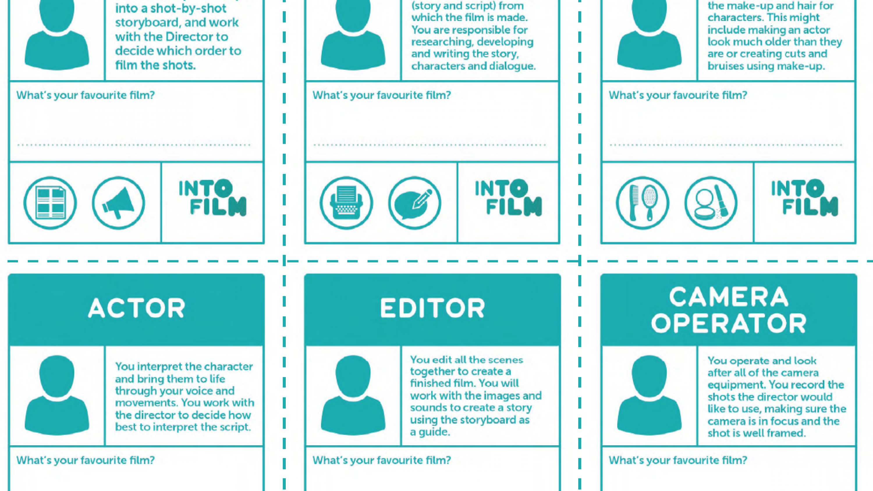 Filmmaking Job Role Cards