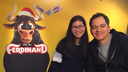 Ferdinand interview - Emilie with director Carlos Saldanha 