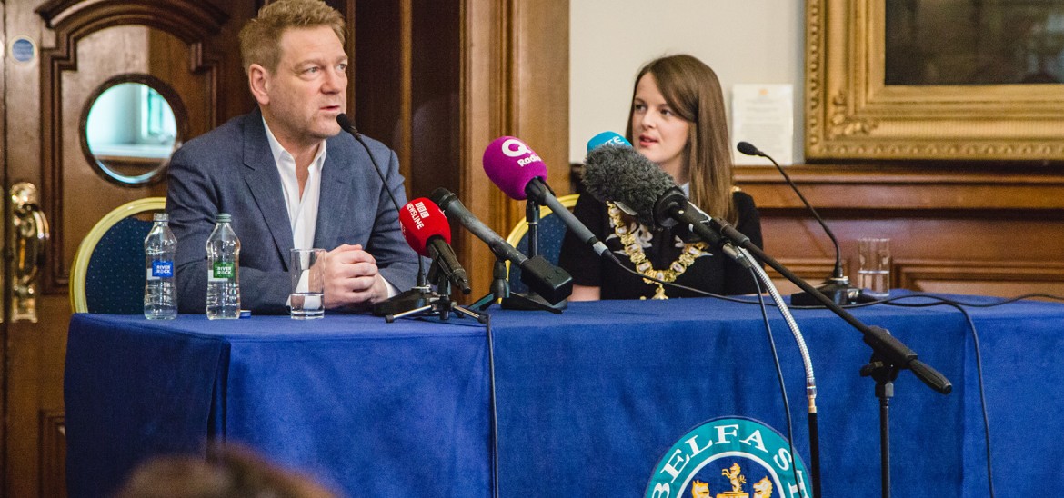 Kenneth Branagh visiting schools in Northern Ireland