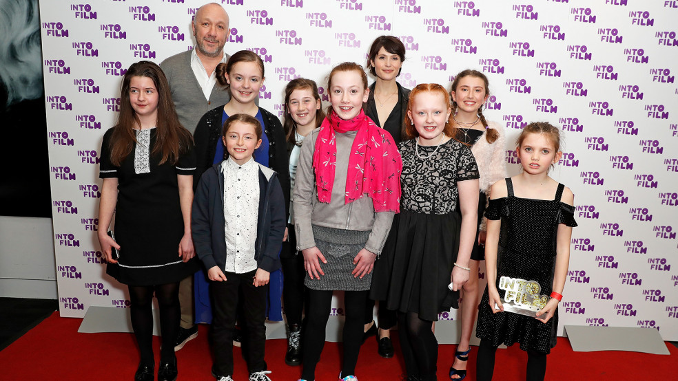 Best Live Action: 12 and Under winners, with presenter Gemma Arterton