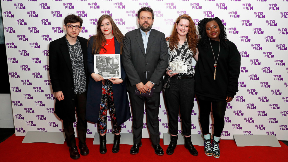 Best Documentary winners with presenters and sponsor.