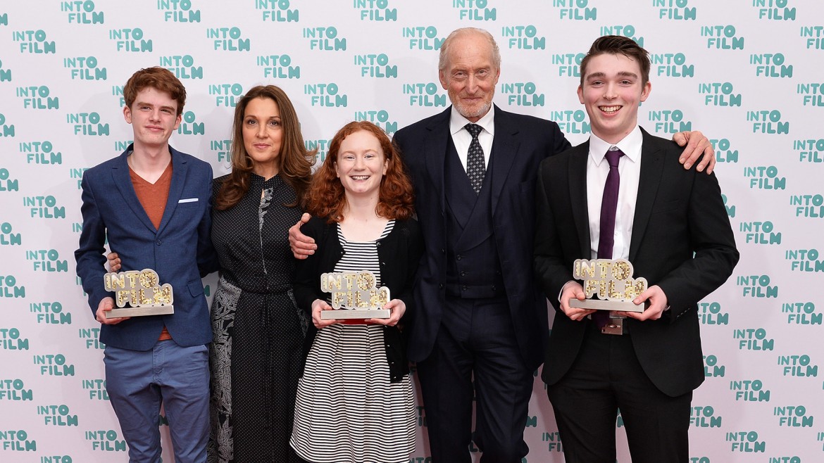 IFA 2017 recipients of the Ones to Watch award with Charles Dance
