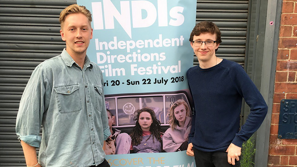 Ones to Watch winner Ryan Ogden with his BFI mentor Alfie Barker