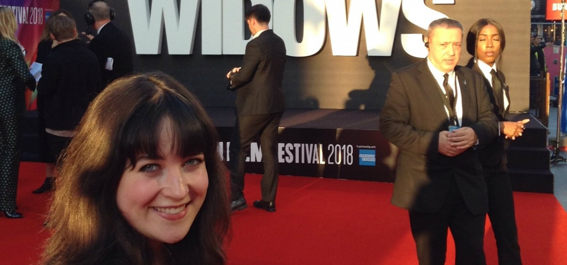 Reporter Eleanor on the red carpet for Widows