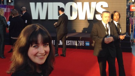 Reporter Eleanor on the red carpet for Widows
