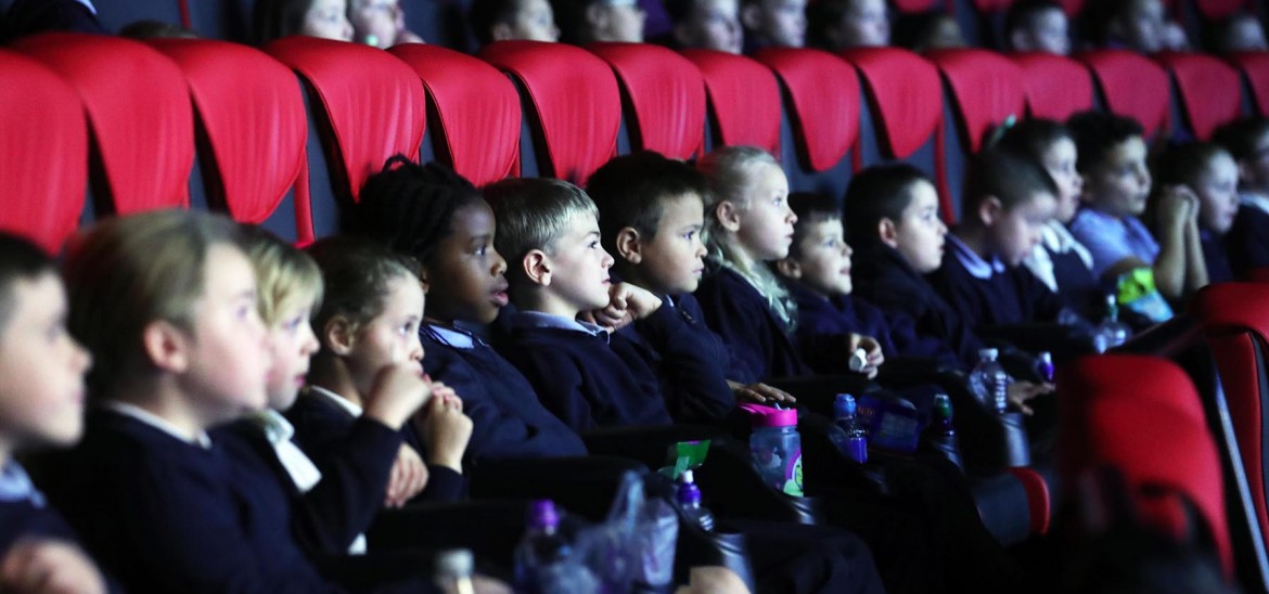 Pupils in Cardiff captivated by our exclusive preview of 'The Grinch'