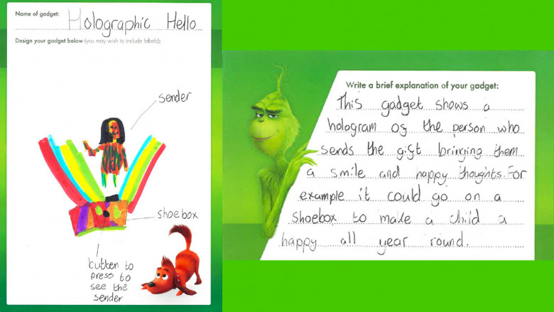 Holographic Hello by Ellie, age 9, County Fermanagh, Northern Ireland