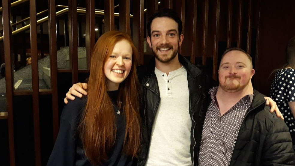 Reporter Eve G with Kenneth Guthrie and Kenneth Grant Ainslie