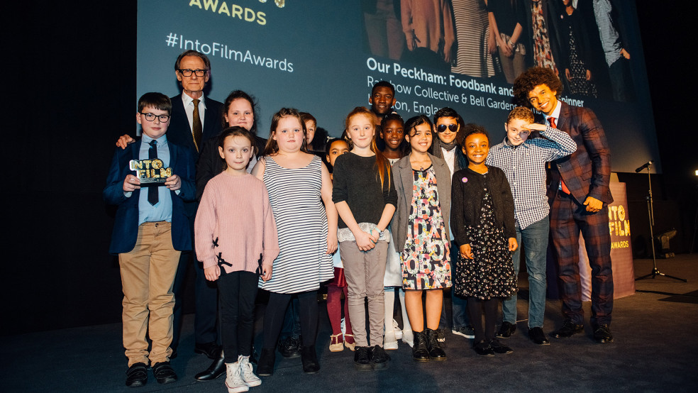 Best Animation winners with Radzi and actors Bill Nighy and Malachi Kirby