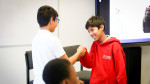 Pupils role-playing at Bluebell Hill Primary School, Nottingham