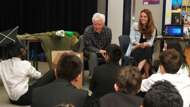 Costume Designer John Bright visits Art & Media College Islington