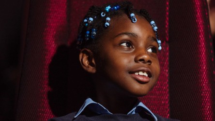 Primary pupil in the cinema