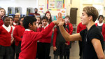 Tyler Kennington stunt workshop, St. Monica's Primary School, Cardiff