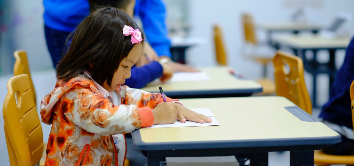 Young Girl at School