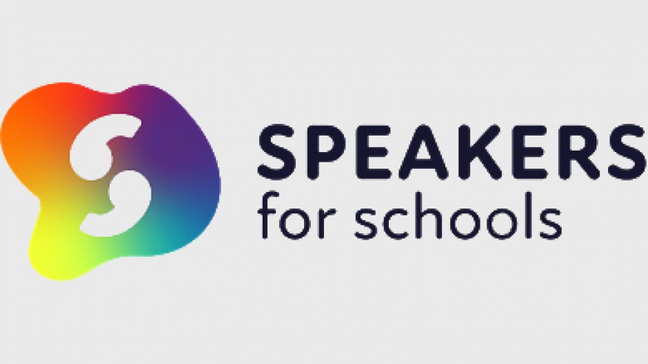 Speakers for Schools logo in colour.