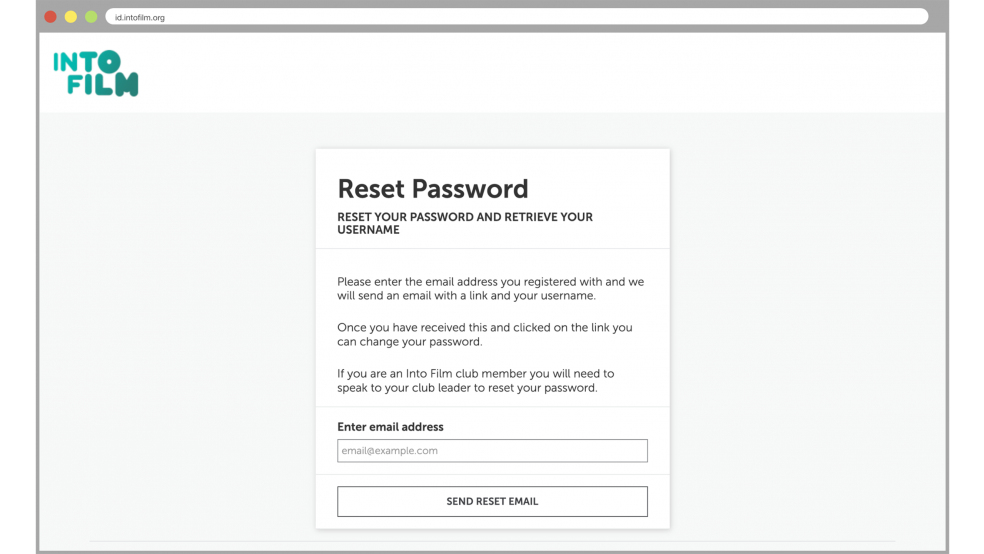 Re-set password by entering email address.