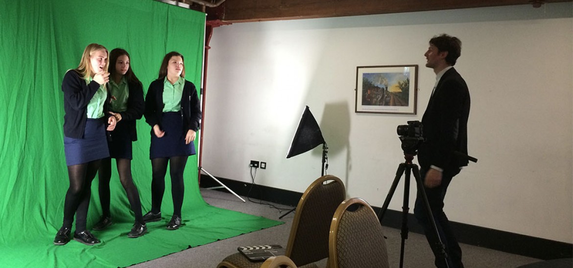 Workshop in green screen for Opening Minds Transforming Lives