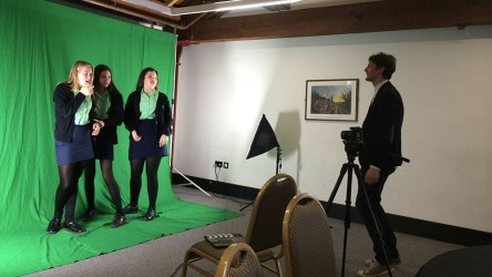 Workshop in green screen for Opening Minds Transforming Lives