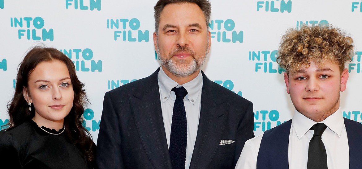 Into Film Awards 19 - David Walliams with winners