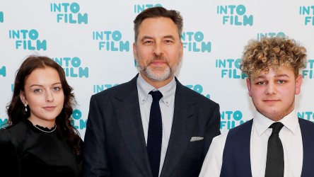 Into Film Awards 19 - David Walliams with winners