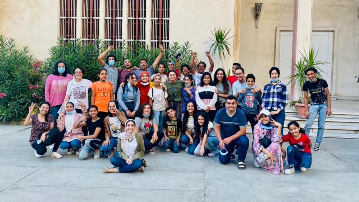 Group of filmmakers taking part in Camera Chica Egypt