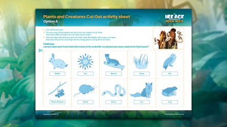 Plants and Creatures Cut-Out Activity Sheet - Option A (Thumbnail)