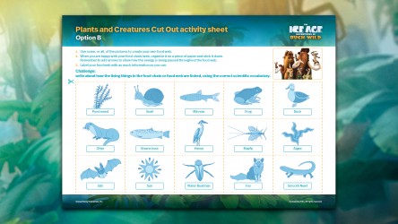 Plants and Creatures Cut-Out Activity Sheet - Option B (Thumbnail)