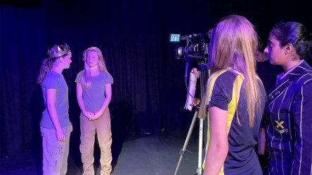 St Albans High School for Girls filming Macbeth for Coram Shakespeare