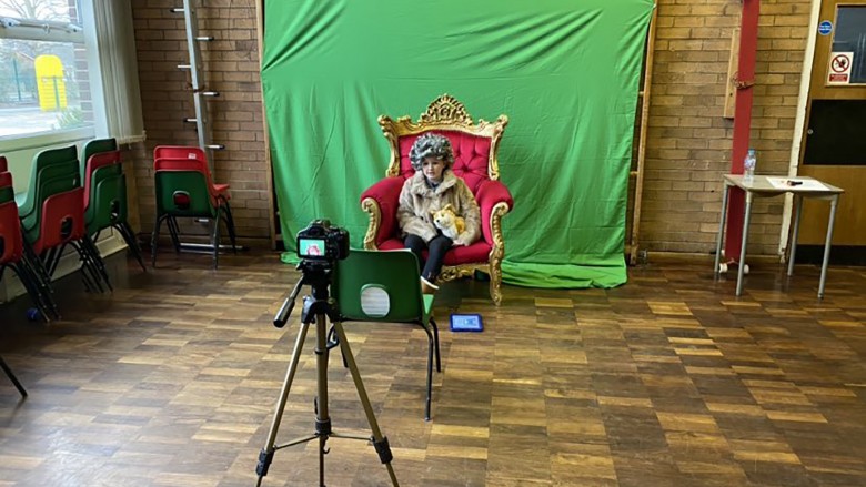 Bessacarr Film Club filming 'The Year the World Changed' (Queen cameo)