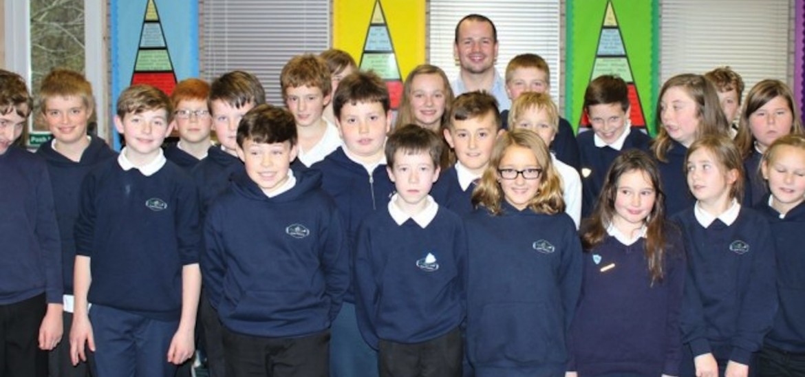 David Stoddart visits Park Primary, Oban