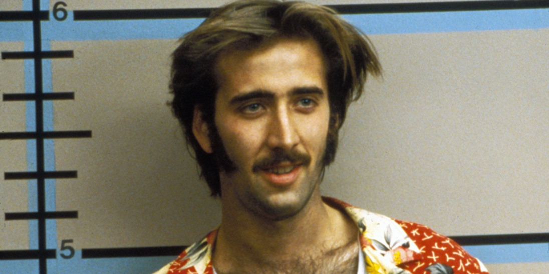 Raising Arizona McDunnough Nicolas Cage Mugshot Mug Shot Painting