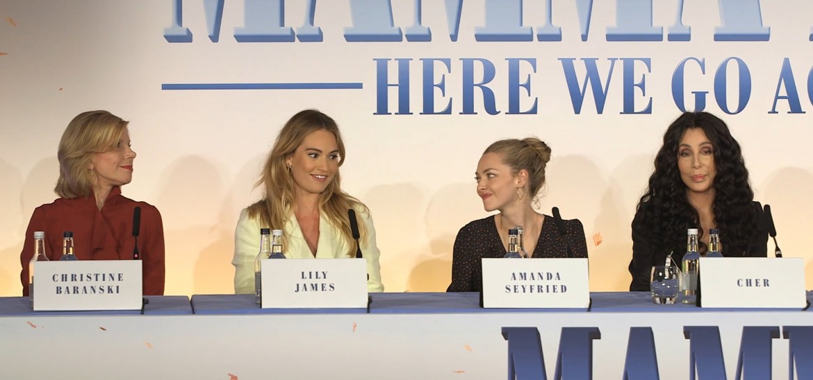 News Views Quizzing The Cast Of Mamma Mia Here We Go Again News Into Film