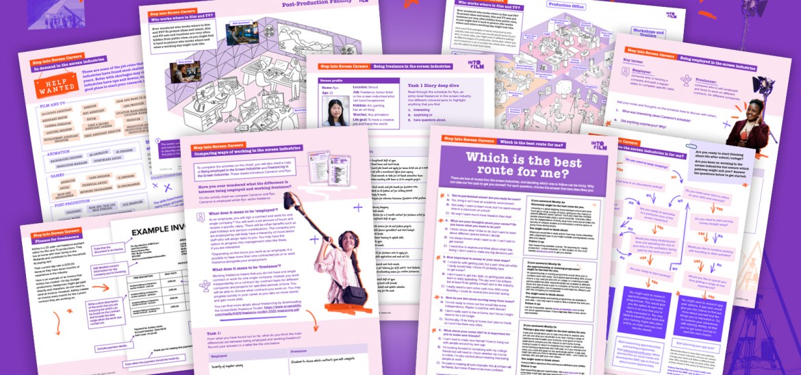 Get learners thinking about the practicalities of working in the screen ind