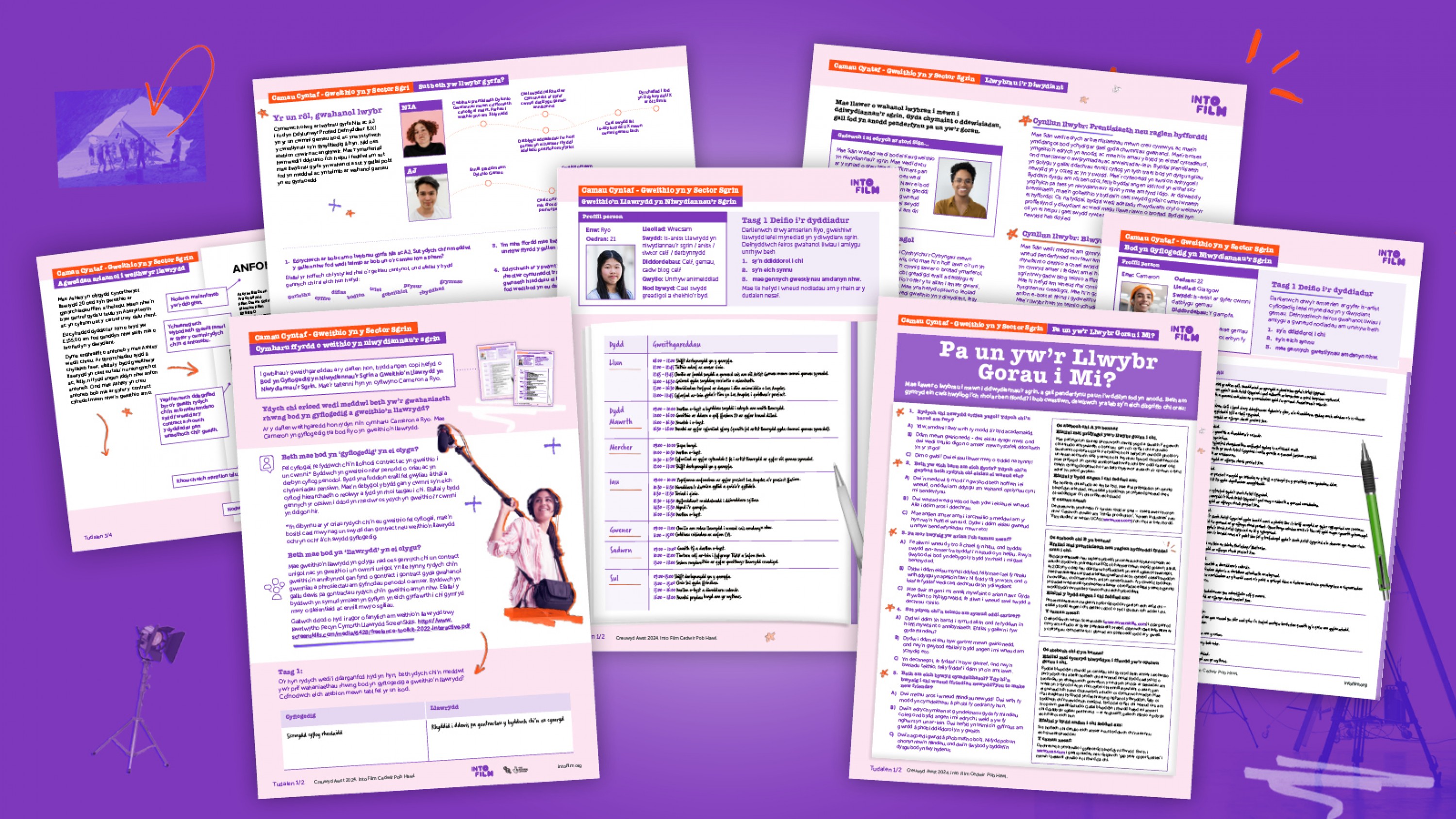Download the Welsh version of our Step Into Screen Careers resources. thumb