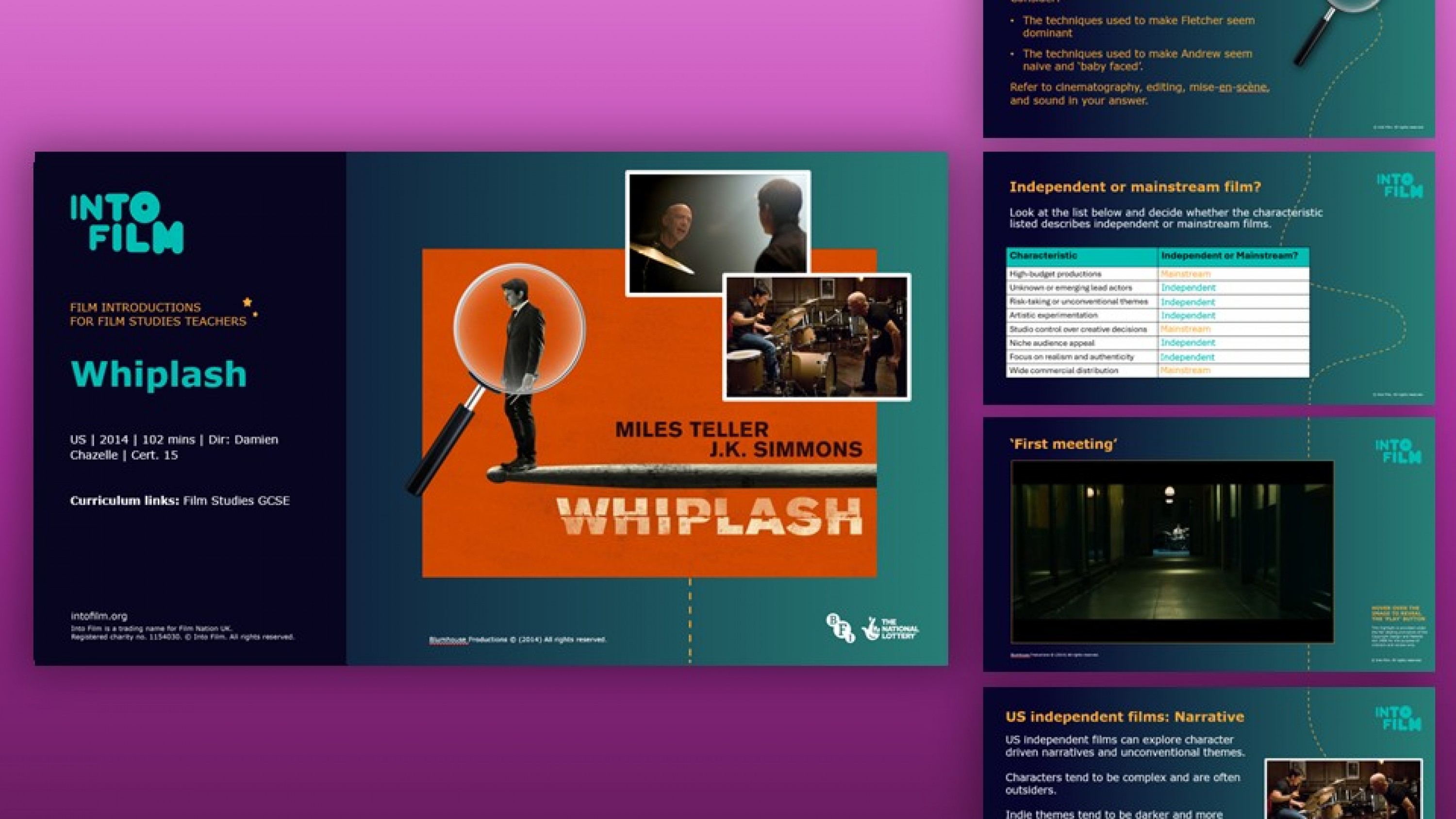 A presentation about Whiplash for Film Studies GCSE. thumbnail