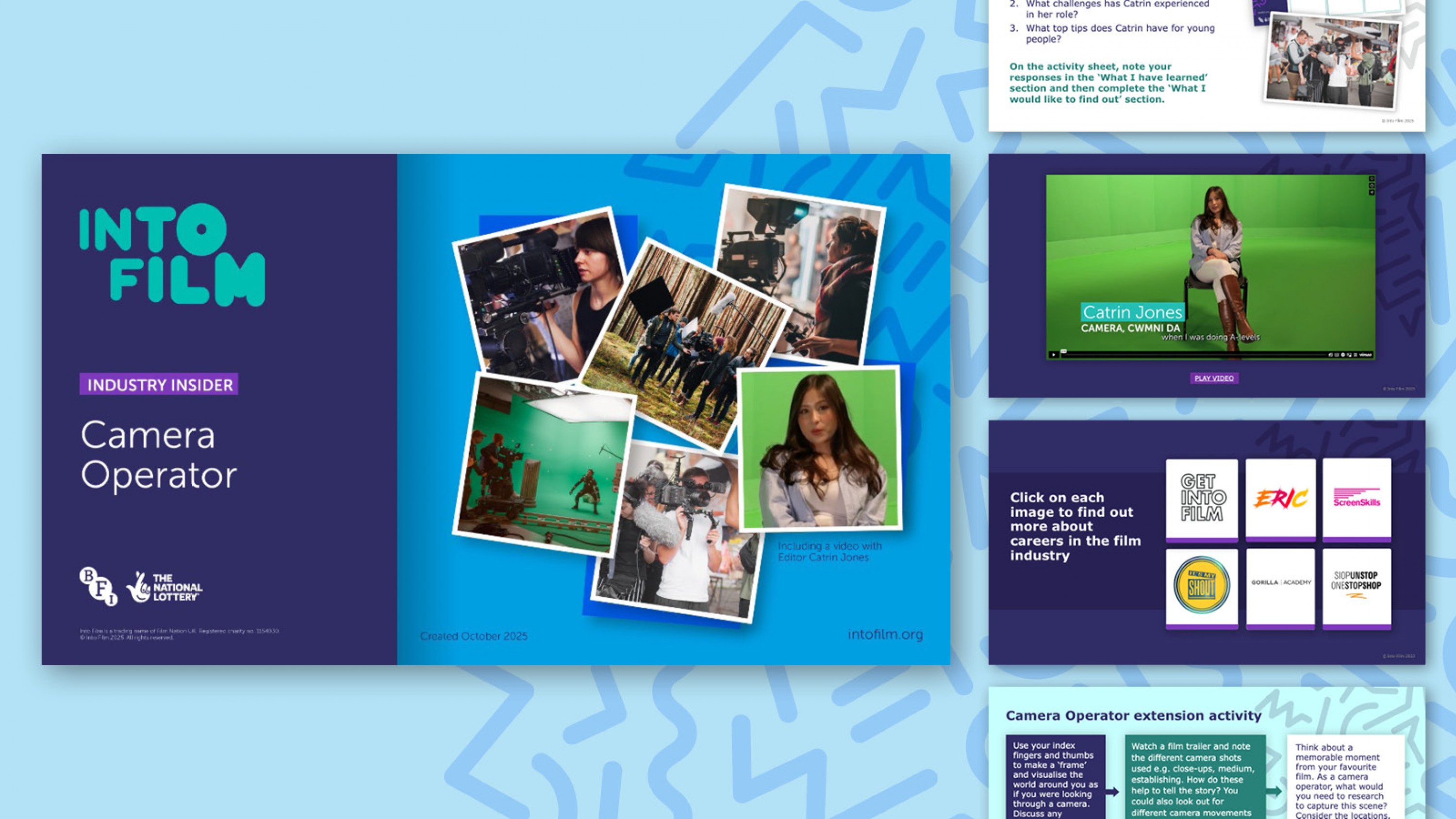 A student facing presentation shedding light on an camera operator’s role. 