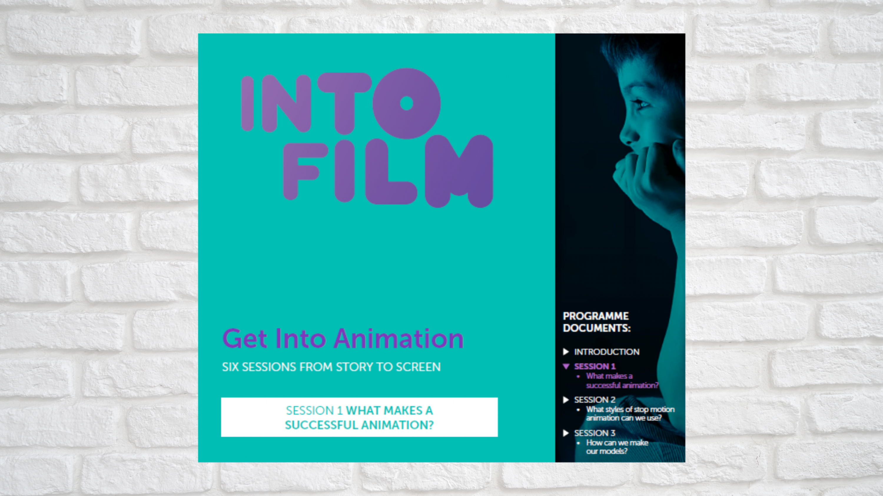 This six session sequence guides you through the animation process from ide