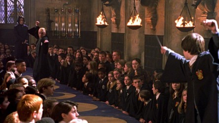 A film guide that looks at Harry Potter and the Chamber of Secrets (2002), 