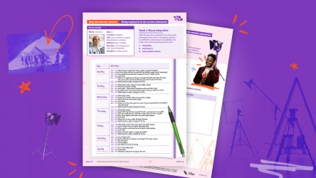 An activity sheet about being employed in the screen industries thumbnail