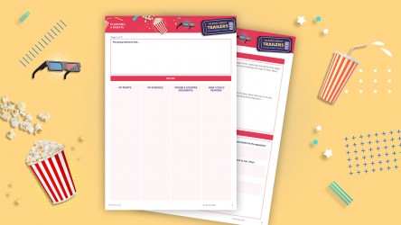 An optional activity sheet to use with Talking About Trailers thumbnail