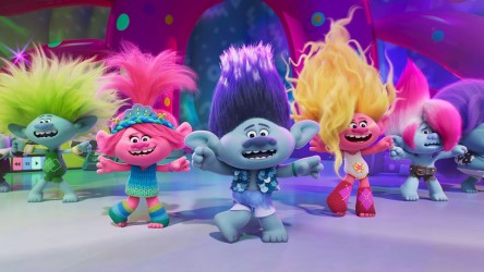 A film guide that uses 'Trolls Band Together' to explore musical groups and