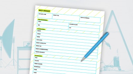 Production recce checklist thumbnail