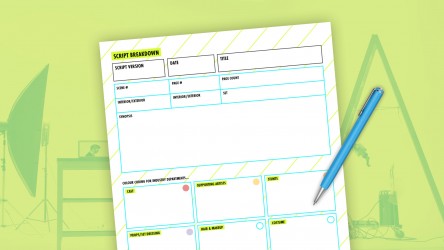 Script breakdown sheet thumbnail