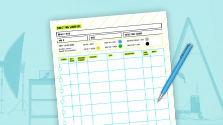 Production shooting schedule thumbnail