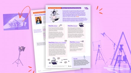 An activity sheet looking at how to follow up a networking event thumbnail