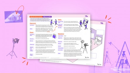 Discover the language used on a film or TV set with this activity sheet thu