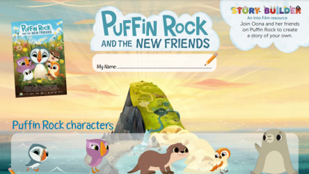 A resource supporting storytelling alongside the characters of Puffin Rock.