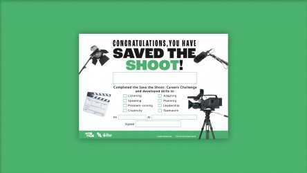 A student certificate for completing the careers challenge thumbnail